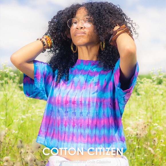 Cotton Citizen Tops - NWT Cotton Citizen Tokyo Crop Tee in Hibiscus Tie Dye Sz Medium
